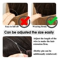 thumbnail image 4 of CHUANK Invisible Wire Hair Extensions Synthetic 18 Inch Adjustable Size Secret Headband Hairpieces for Women Dirty Blonde, 4 of 6