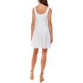 thumbnail image 3 of JUMP APPAREL Womens Blanc Stretch à Glissière Cou Carré au-Dessus du Genou Parti Fit + Robe Flare M, 3 of 3