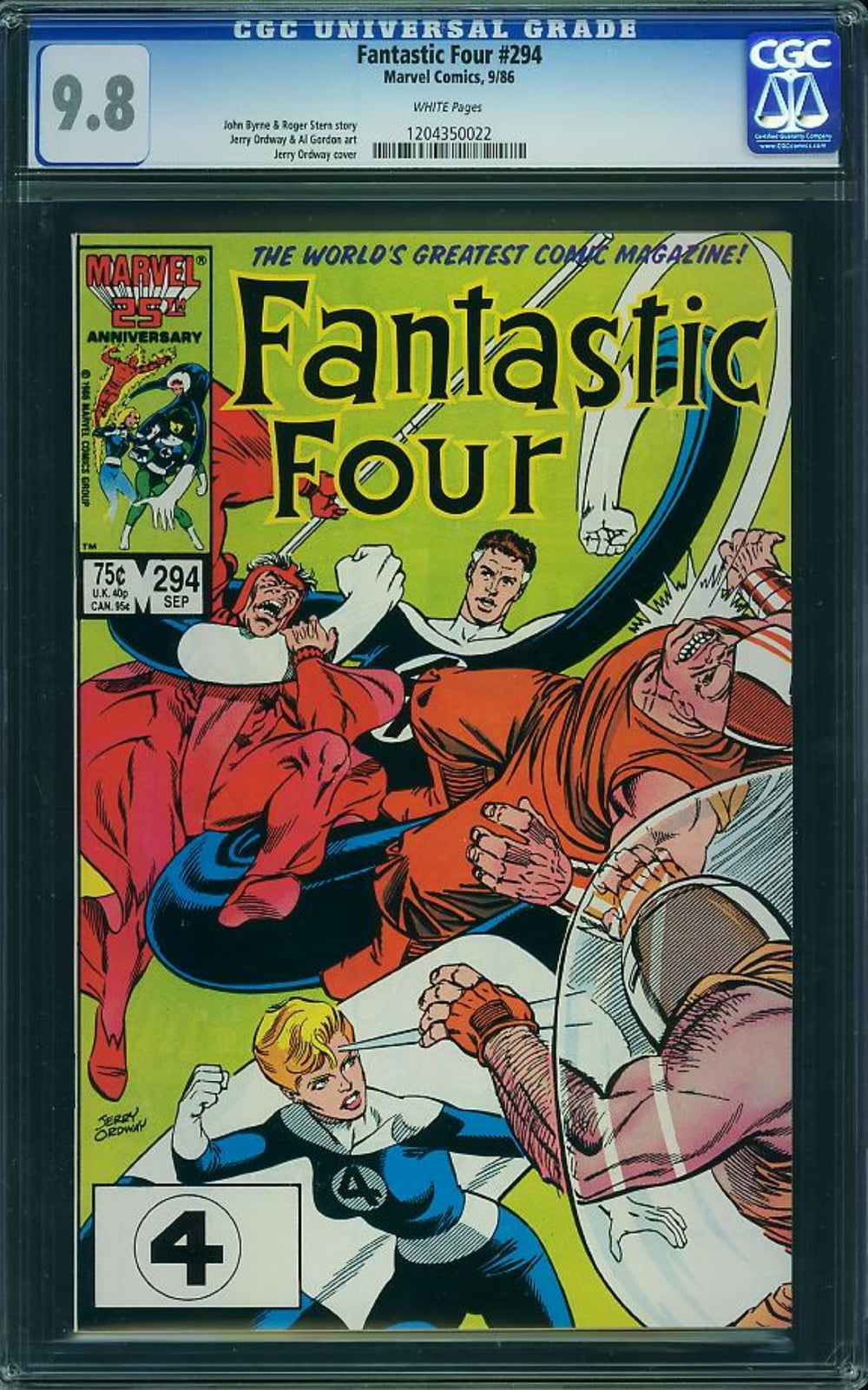 Cover of Fantastic Four #294