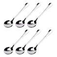 thumbnail image 1 of Cuchara sopera de acero inoxidable Unique Bargains 6,3 pulgadas 6pcs, 1 of 9