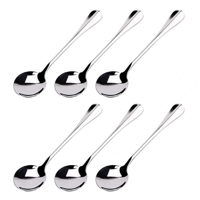Cuchara sopera de acero inoxidable Unique Bargains 6,3 pulgadas 6pcs