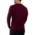 thumbnail image 2 of X RAY JEANS Mens Basic V-Neck Sweater Pullover, Plum, 2XL, 2 of 10