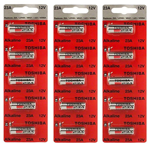 Toshiba Alkaline A23s A23 Gp23ae Mn21 23ga 12 Volt Battery (15 Batteries)
