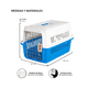 thumbnail image 5 of Jaula Transportadora Mascotas Rectangular Belug Azul Blanco, 5 of 5