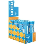 Nuun Sport: Electrolyte Drink Tablets, Orange, 8 Tubes (80 Servings)