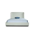 thumbnail image 3 of Manhattan Comfort Lenyx Faux Leather Full Size Bed Frame in Cream, 3 of 8