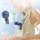 thumbnail image 1 of Fiudx Ofertas Del Día Ventilador Portátil Con Pantalla Digital Y Base De Soporte, Ventilador Recargable Por Usb, Soporte Para Cuello De 5 Velocidades, Ideal Para Viajes, Hogar, Oficina Y Uso En Dormi, 1 of 7