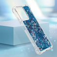 thumbnail image 5 of Slim Fit Phone Case for Redmi Note 12 4G, Glitter Liquid Quicksand Effect Silicone Soft TPU Case with Camera Lens and Screen Protection for Redmi Note 12 4G,LSWT Blue, 5 of 12