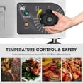 thumbnail image 4 of Wechef 1800W 14" Electric Countertop Griddle Flat Top Commercial Restaurant BBQ Grill, 4 of 9