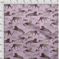 thumbnail image 4 of oneOone Silk Tabby Light Purple Fabric Animal Fabric For Sewing Printed Craft Fabric By The Yard 42 Inch Wide, 4 of 4