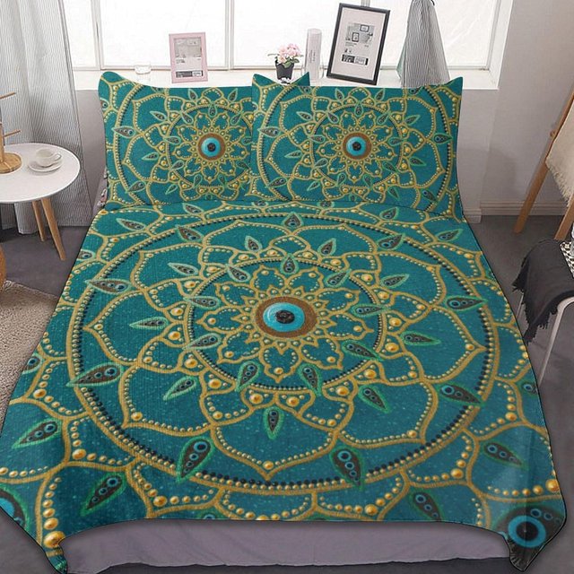 HAHDAXIA Pattern Bedding Solid Comforter Set for All Seasons 3 Pieces(1 Comforter+2 Pillowcases) Soft Microfiber Bedding Set Twin(86"x70")