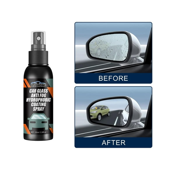 Car Glass Water Repellant, Defogger ,Waterproof Rainproof Anti Fog Spray Windshield Glass Spray Cleaner for Screens Visor Mirror SUV Auto
