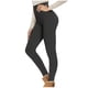 thumbnail image 2 of Pantalones de yoga de cintura alta, informales, de invierno, de color liso, con forro polar, cálidos y de rayón para mujer, 2 of 3