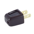 thumbnail image 1 of B&P Lamp® Polarized Quick Connect Lamp Plug (SPT-2, Brown), 1 of 4