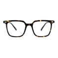 thumbnail image 1 of Thin Plastic Rectangular Horn Rim Blue Light Filtering Computer Eyeglasses Tortoise, 1 of 4