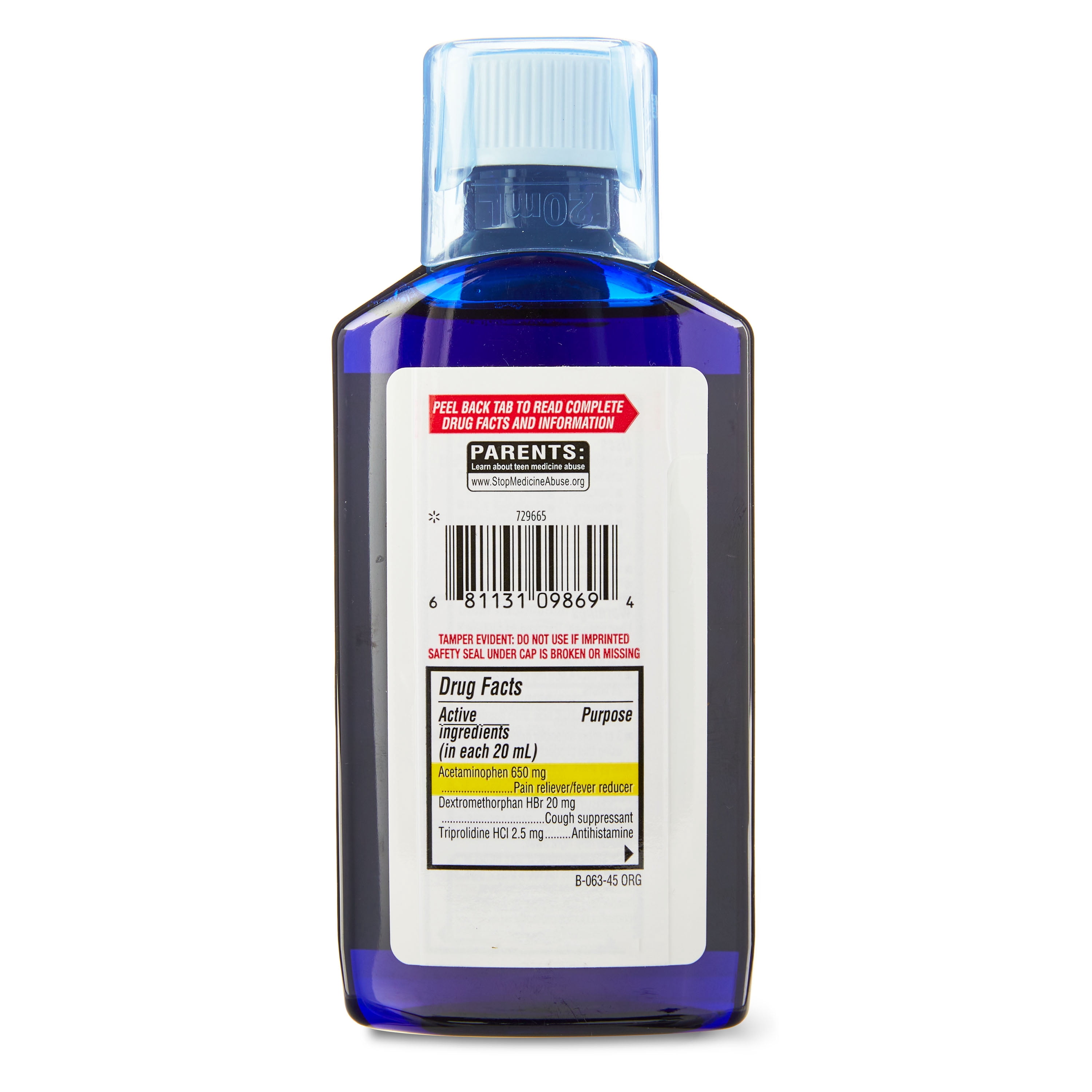 Equate Nighttime Cold & Flu Liquid, 6 fl oz, Compare to Mucinex® Nightshift® Cold & Flu Active Ingredients