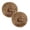 Large, variant on 2 Pcs Copper Coated Scourers Copper Scrubber Pad Scrubber Scrubbing Scouring Pad Sponges Clean Pot Pan Used for Dishes, Pots, Pans, and Ovens. Easy scouring for Tough Kitchen Cleaning, 1.57", Small
