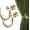 Gold, variant on Leaf Shaped Curtain Tieback Holdbacks 2pcs, Handmade Metal Curtain Side Holders for Wall, Curtain Hook Pull Backs for Drapes Window Decoration Gold