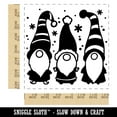 thumbnail image 2 of Christmas Gnome Trio Square Rubber Stamp Stamping Scrapbooking Crafting - Medium 1.75in, 2 of 7
