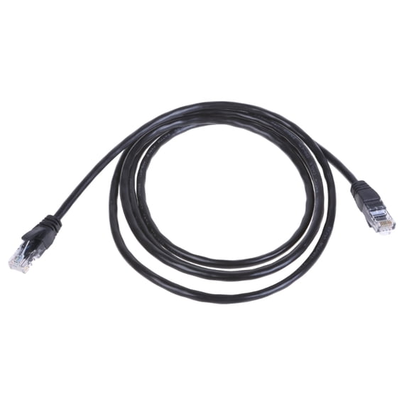2m Black Ethernet Cable Fast & Reliable Internet Connections Solid Flat CAT6 Cable Speed 2m Network Cable for Home