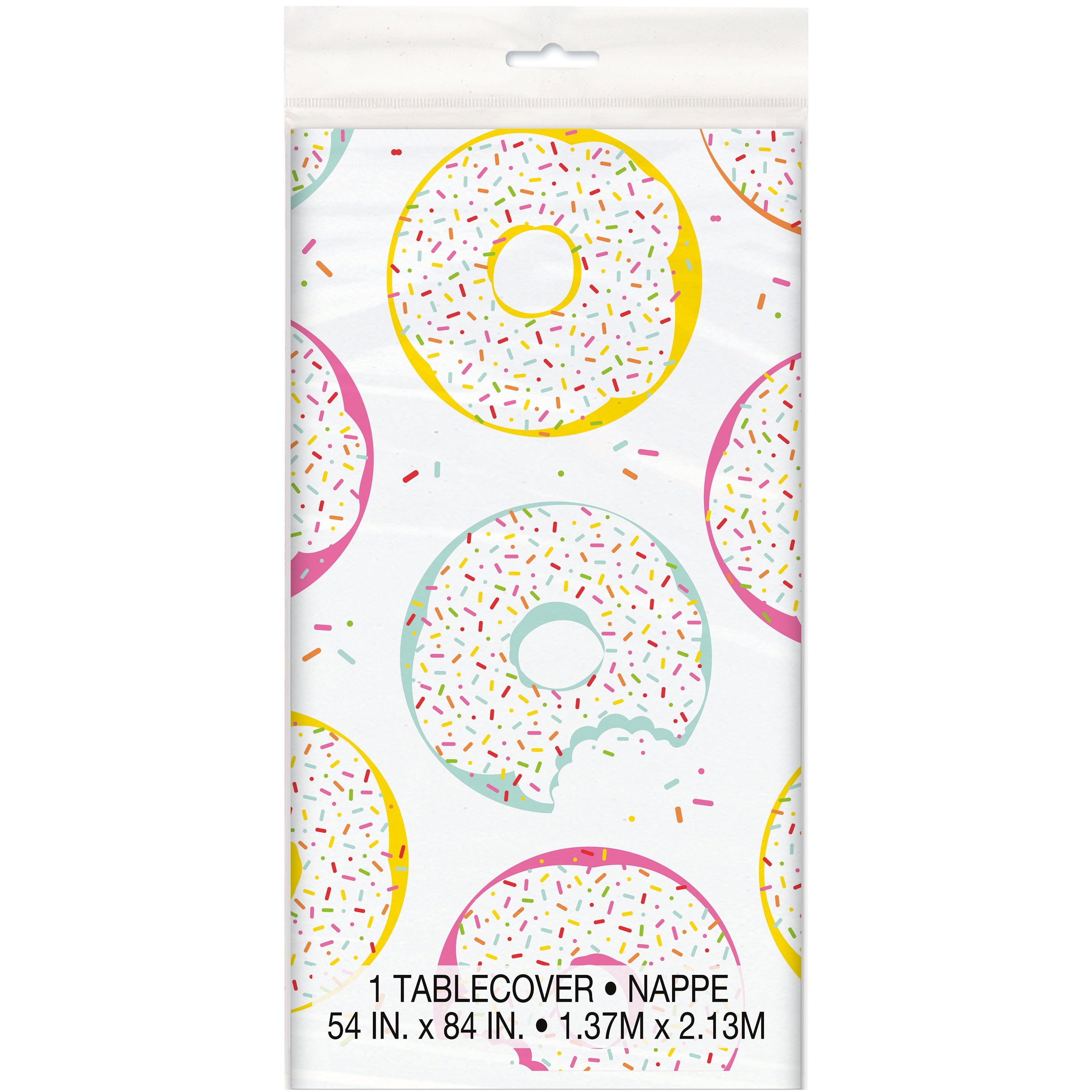 Donut Party Plastic Tablecloth 84 X 54 In 1ct Walmart Com