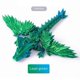 thumbnail image 2 of 3D Printed Gemstone Dragon Gift Gradient High-End Figure Eco-Friendly Crystal Dragon Toy Figure,Pur, 2 of 5
