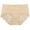 Beige, variant on Comfort Fit Bra with Lace Overlay and Floral Details Highlighting Smooth Finish for Office Wear Evening Events Wedding Anniversaries Black M