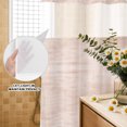 thumbnail image 4 of No Hook Shower Curtain, Terracotta Shower Curtains for Bathroom with See Through Top Window, Vintage Solid Color Modern Minimalist Distressed Waterproof & Washable Bath Curtain Long 72"x78", 4 of 9