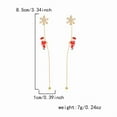 thumbnail image 5 of SPEKSEE Christmas Earrings for Women Snowflake Santa Claus Tassel Earrings Christmas Tree Earrings Xmas Santa Dangle Earrings for Women Merry Christmas Jewelry Gifts, 5 of 9