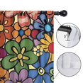 thumbnail image 4 of Blackout Kids Curtains,Pioneer Flower Floral Print Pattern Childrens Insulated Curtains Set Of 2,Bedroom Essentials,Toddler Room Decor 42"x63", 4 of 5