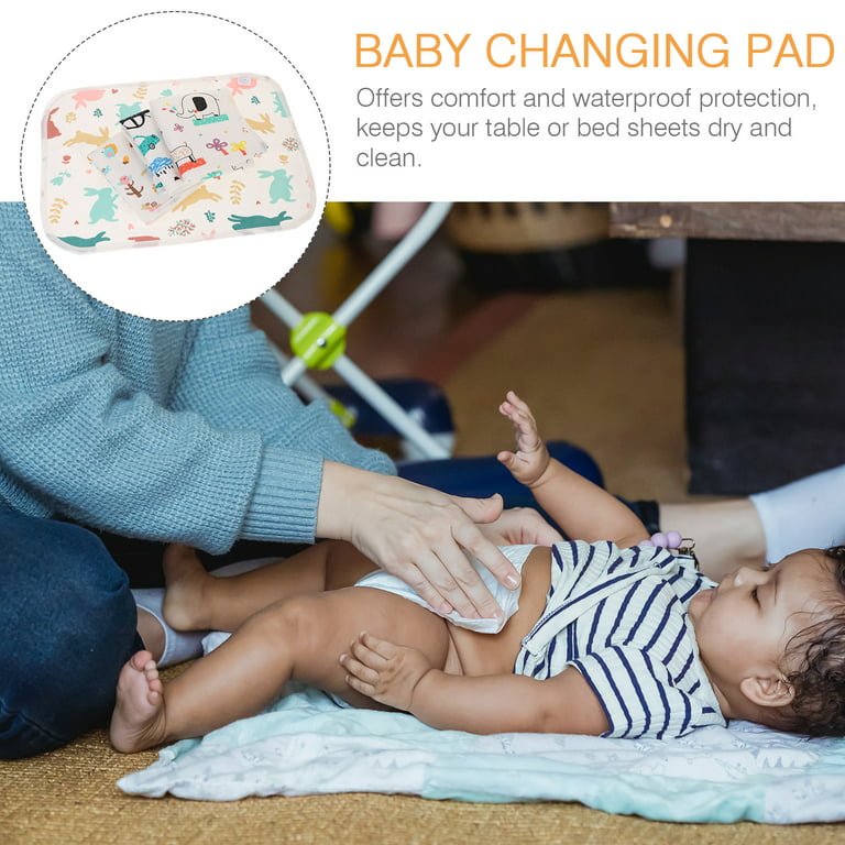 4pcs 45x30cm Baby Waterproof Sheet Urine Changing Pads Cartoon Reusable Infant Bedding Nappy Burp Mattress Changing Mat(Mixed)