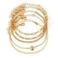 thumbnail image 6 of 5Pcs Gold Bracelets for Women Waterproof, Fashionable Jewelry Sets Trendy Thin Dainty Stackable Cuban Link Paperclip Chain Bracelet Pack，Fashion Accessories Gifts for Womens, 6 of 9