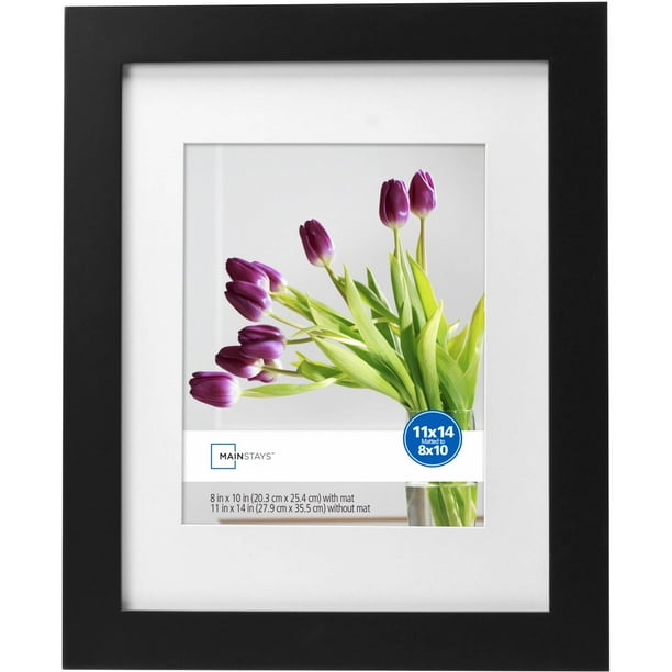 Mainstays 11" x 14" Black Matted Picture Frame