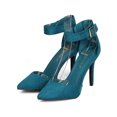 thumbnail image 5 of New Women Breckelles Isabel-31W Faux Suede Pointy Toe d'Orsay Ankle Strap Pump, 5 of 5