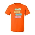 thumbnail image 2 of Positive Vibe Be Kind Brave Thankful Be Yourself Inspirational/Christian Men's Graphic T-Shirt, Orange, Medium, 2 of 3