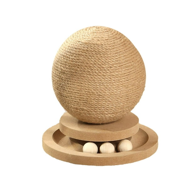 Pelota Rascadora de Yute, Pelota de Cuerda de Sisal, Resistente Al Desgaste, para Ejercitar Y Afilar, para Gatos Domésticos, Evita Daños en Los Mueble