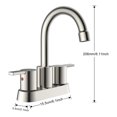 thumbnail image 6 of Vanity Krafters Modern Home Decorative 4 in. Double Handle Centerset Double Handle Bathroom Faucet with Drain Kit, 6 of 7