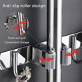 thumbnail image 4 of Lishi Practical Wall-Mounted Storage Organizer for Mops, Brooms, and Kitchen Tools with Hooks and Clips, 4 of 4