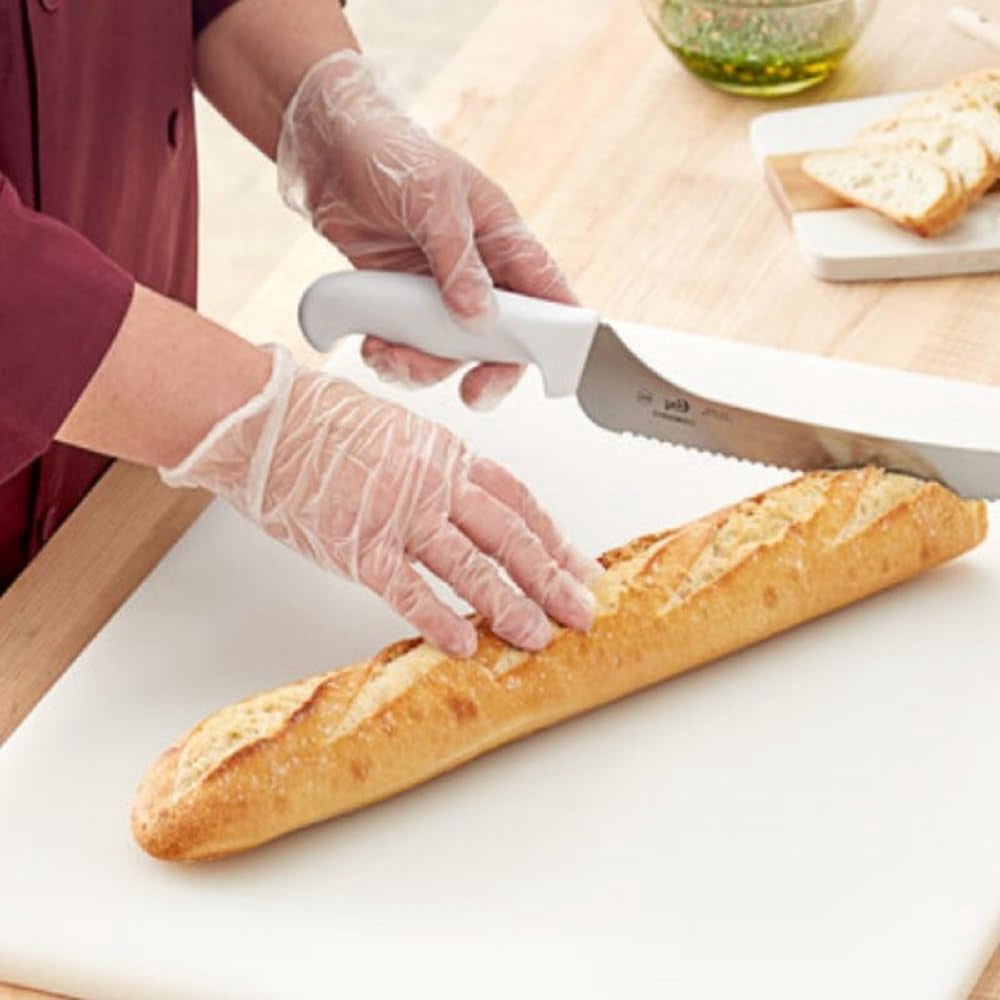 TrueCraftware- 24" X 18" X 1/2” Plastic Cutting Board for Kitchen White Color- Plastic Commercial Chopping Board Anti Slip Surface Chopping Food Cutting Mat for Meat Vegetables