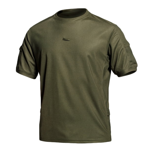 pstuiky camisetas para hombre, Camisas casuales de moda para hombre, de secado rápido, de cuello redondo, cortas, con bolsillos, blusa camisas casuales para hombre l