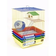 Prevue Hendryx Two Story Hamster & Gerbil Cage- Yellow