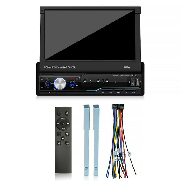 Reproductor de MP5 de coche en DashCoche MP5 Player In-Dash Bluetooth Compatible con Bluetooth Sistema de audio estéreo Sistema de audio Cámara de respaldo Automóvil Accesorios multimedia Scienceny VI001503-00B