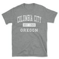 thumbnail image 1 of Columbia City Oregon Classic Established Men's Cotton T-Shirt, 1 of 1