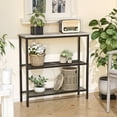 thumbnail image 6 of HOOBRO 29.5" Narrow Console Table, 3-Tier Entryway Table with Shelves, for Hallway, Entrance, Living Room, Bedroom, Greige and Black BG73XG01, 6 of 12