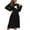 Black, variant on Flannel Nightgowns for Women Cute Print Pajamas Dress Fuzzy Fleece Sleepwear Cozy Long Sleeve Sleep Dress Soft Thicken Warm Winter Loungewear Khaki M