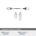 thumbnail image 6 of Amerock Ravino 3 inch Center-to-Center Polished Chrome Cabinet or Furniture Pull, 10 Pack, 6 of 6