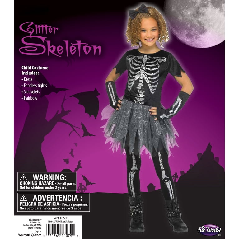 kids silver skeleton dress costume Amazon.com: Fun Costumes Metallic Silver Skeleton Kid's Costume - Small