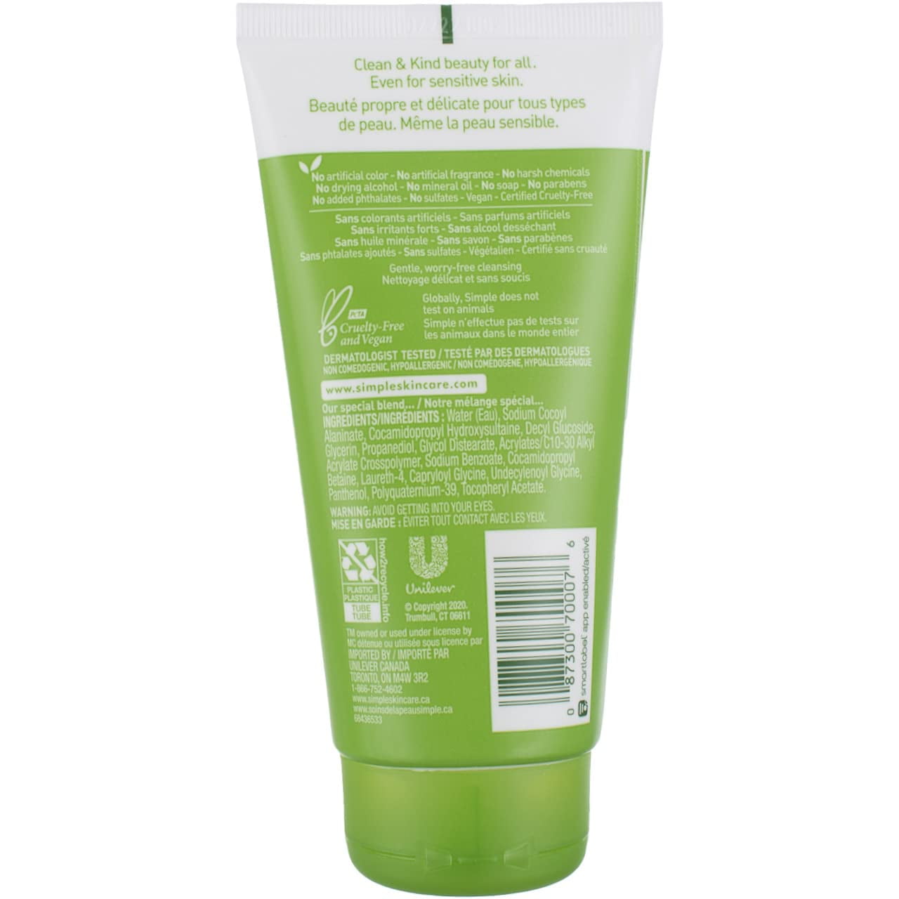 Simple Moisturizing Facial Wash, 5 Ounce (Pack of 3)