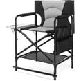 thumbnail image 2 of LINJH 22" Directors Camping Chair Folding, Side Table,Bag,Aluminum Frame,Cup Holder, 2 of 9