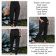 thumbnail image 5 of Pantalones de color puro, pantalones de cintura alta elástica con dobladillo dividido para mujer, pantalones casuales de cintura alta, diseño fácil de usar, 5 of 6
